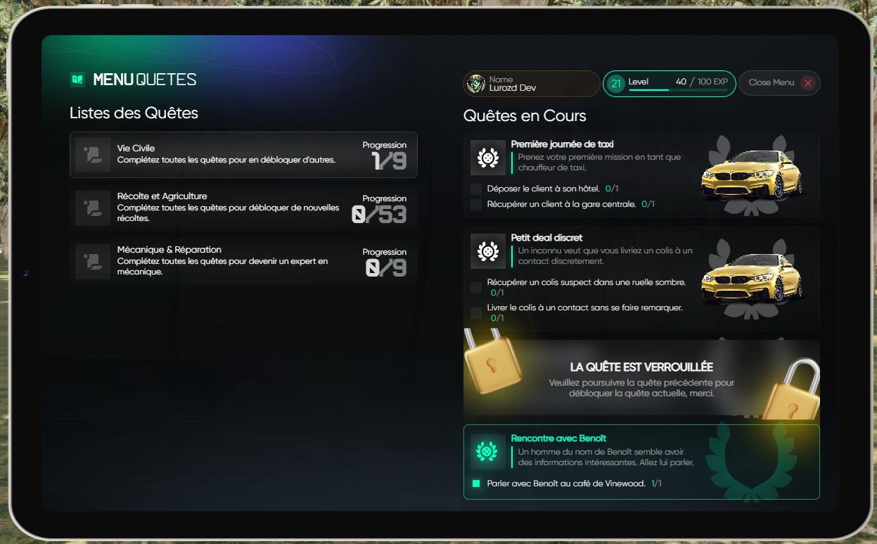 [QB/ESX] LRD QUESTS / Fully Customizable ! - FiveM Releases - Cfx.re ...